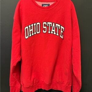 Steve & Barry's Red Ohio State Crewneck Sweater